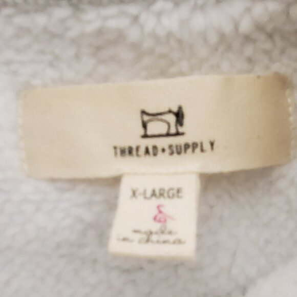 Womens Sleeveless Light Gray Vest by Thread-Supply Size X-Large - Picture 3 of 4